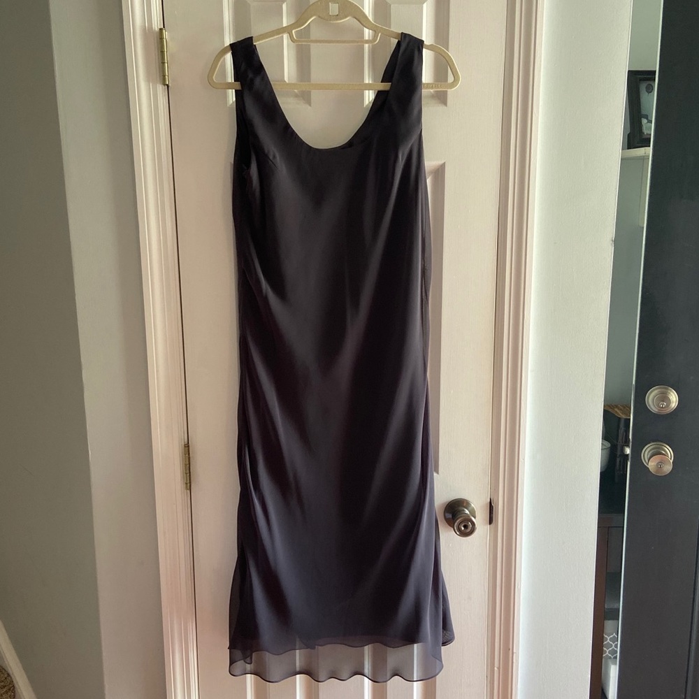 Frascara Charcoal Gray Slip Dress Sleeveless Size 14
